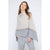Kinross Cashmere Twist Stitch Poncho - Blue Spruce/Sterling