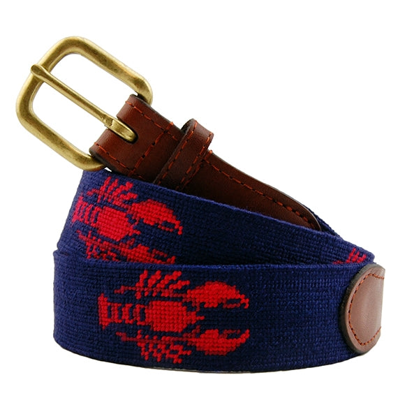 Smathers & Branson Lobster Needlepoint Belt