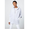 Kinross Cashmere Sleeveless Garter Zip Hoodie - Gris