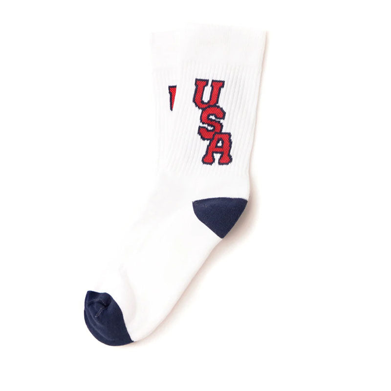 American Trench 1968 USA Sock - White