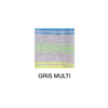 Kinross Cashmere Stripe Zip Hoodie - Gris Multi