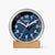Shinola The Runwell 6" Desk Clock Chrome/Navy