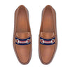 Murray’s Toggery Shop x Smathers &amp; Branson Surcingle Downing Bit Loafers Navy Nantucket Red