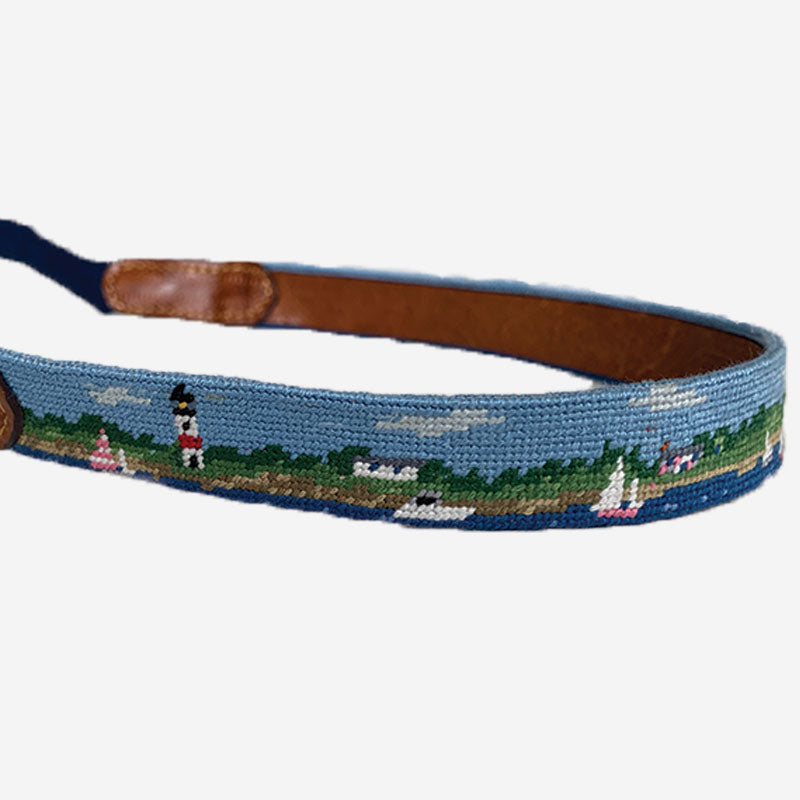 Smathers & Branson Sankaty Great Point Scene Needlepoint Sunglass Strap