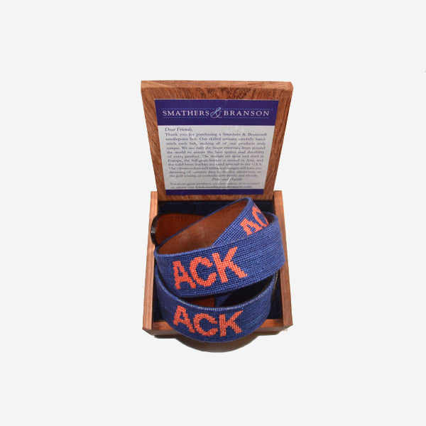 Smathers & Branson ACK Needlepoint Belt