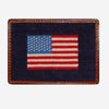 Smathers &amp; Branson American Flag Needlepoint Card Wallet