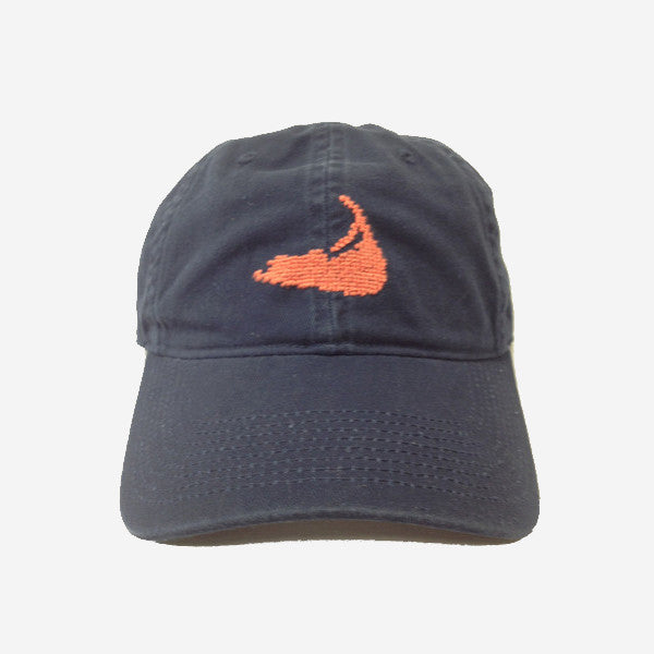 Smathers & Branson Nantucket Island Needlepoint Hat - Navy