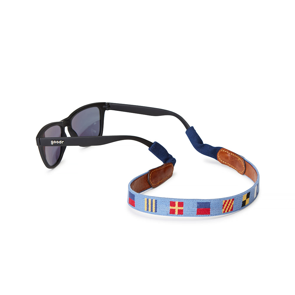 Smathers & Branson Signal Flag TGL Needlepoint Sunglass Strap