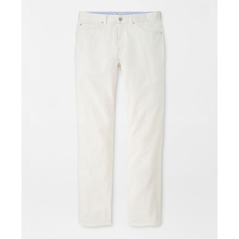 Peter Millar Ultimate Sateen Five-Pocket Pant - Ivory