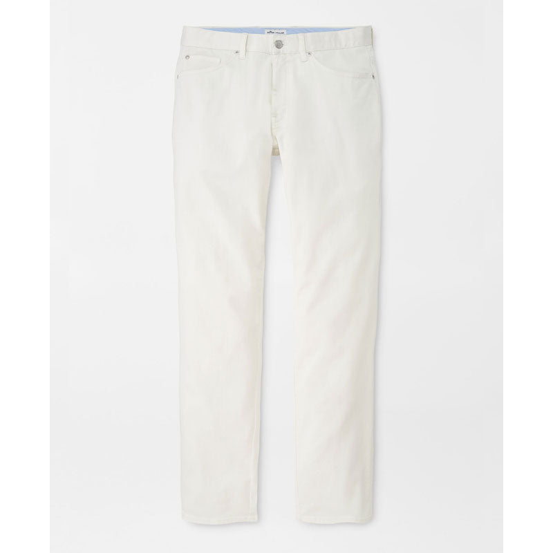 Peter Millar Ultimate Sateen Five-Pocket Pant - Ivory