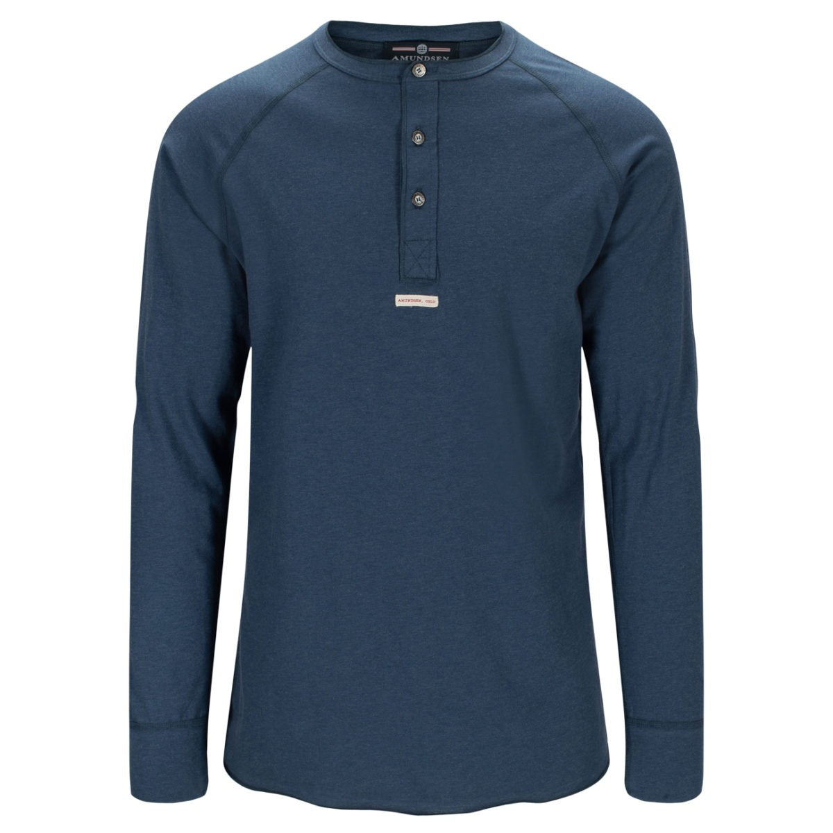 Amundsen Summer Wool Henley - Faded Navy