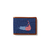 Smathers &amp; Branson American Nantucket Island Needlepoint Bifold Wallet