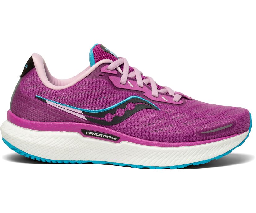 Saucony Triumph 19 Sneakers - Razzle/Blaze