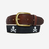 YRI Men&#39;s Ribbon Belt - Pirate Crossbones