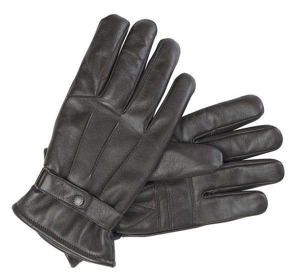 Barbour Burnished Leather Thinsulate Gloves Brown