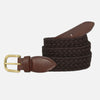 YRI Men&#39;s Braided Cotton Belt - Black