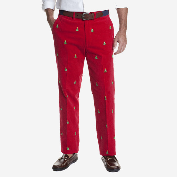 Castaway Beachcomber Corduroy Pants - Nantucket Red® with Life Ring -  Murray's Toggery Shop