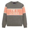 Rowing Blazers Gyles &amp; George x Rowing Blazers Men&#39;s &quot;I&#39;m a Luxury&quot; Sweater - Light Grey