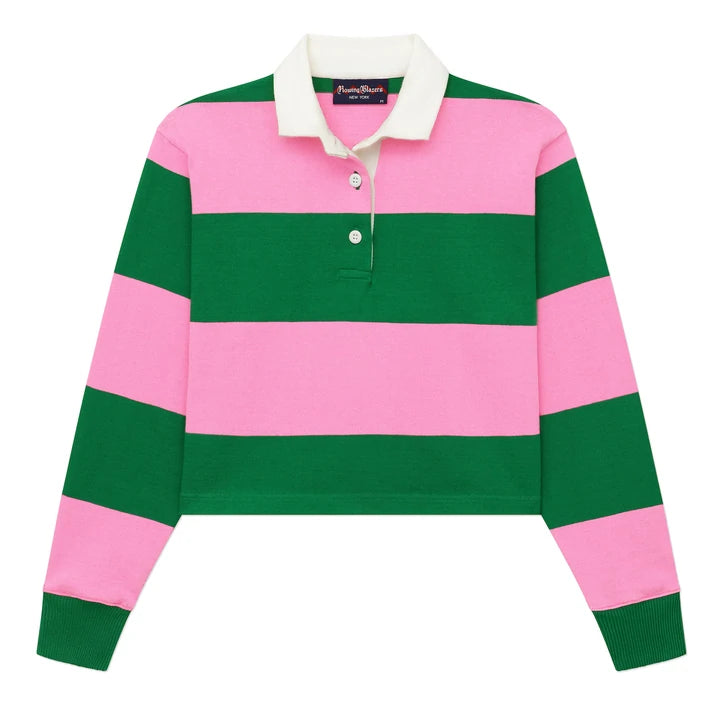 Pink Stripe, Organic Rugby Shirt