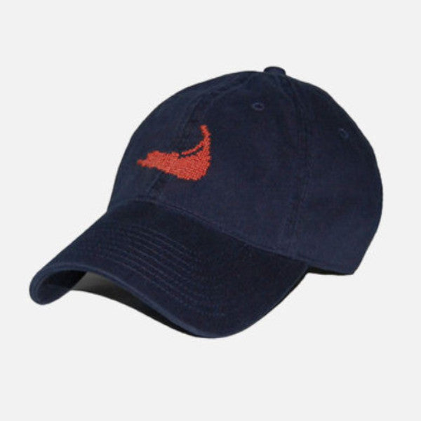 Smathers & Branson Nantucket Island Needlepoint Hat - Navy