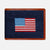 Smathers & Branson American Flag Needlepoint Bifold Wallet