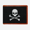 Smathers &amp; Branson Jolly Roger Needlepoint Bifold Wallet