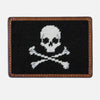 Smathers &amp; Branson Jolly Roger Needlepoint Card Wallet