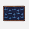 Smathers &amp; Branson Ships Anchors Needlepoint Card Wallet