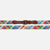 Smathers &amp; Branson Summer Madras Needlepoint Belt