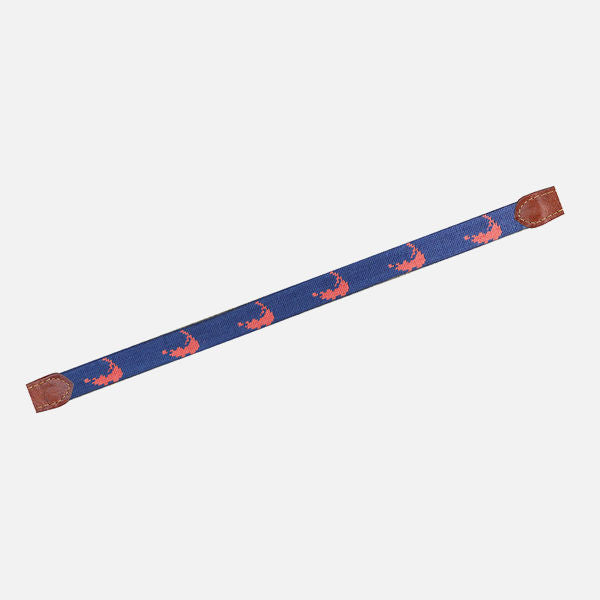 Smathers & Branson Nantucket Island Needlepoint Sunglass Straps - Navy