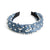 Decorative Pearl Headband Blue