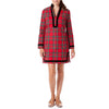 Castaway Tunic Dress Royal Stewart with Black Velvet Trim