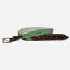 YRI Men&#39;s Embossed Nubuck Belt - Mint