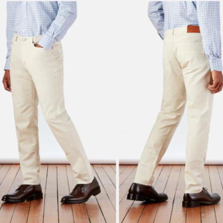Ledbury Stone Franklin 5-Pocket Washed Twill Pant