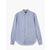 Gitman Bros Blue Cotton/Linen Cabana Stripe Shirt