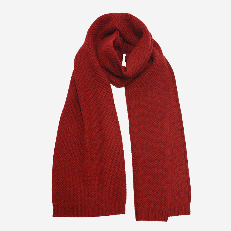 Hommard Cashmere Scarf in Seed Stitch