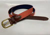 Nantucket Red® Fabric on Navy Surcingle with Embossing on Tip Belt