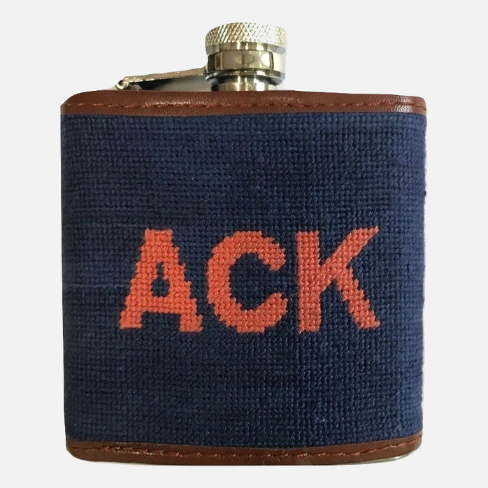 Smathers & Branson ACK Needlepoint Flask