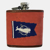 Smathers &amp; Branson Nantucket Burgee Needlepoint Flask