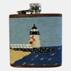 Smathers &amp; Branson Brant Point Rainbow Fleet Scene Needlepoint Flask