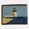 Smathers &amp; Branson Brant Point Rainbow Fleet Scene Needlepoint Bifold Wallet