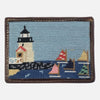 Smathers &amp; Branson Brant Point Rainbow Fleet Needlepoint Card Wallet