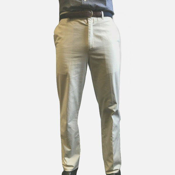 Nantucket Reds Collection® Men's Plain Front Pants - Stone