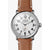 Shinola The Runwell 47MM Men's White Watch - Tan Leather Strap